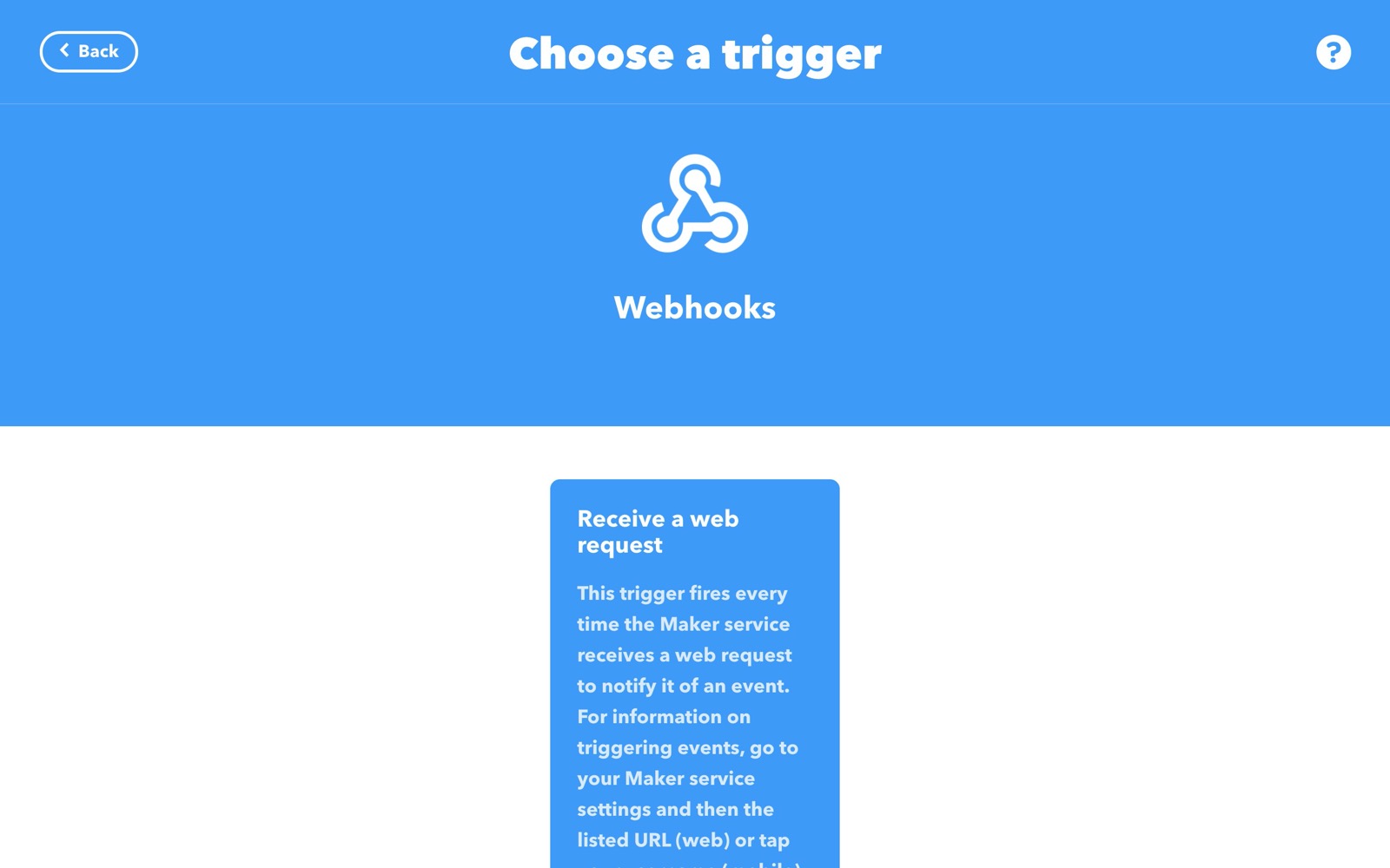 Receive a webhook request