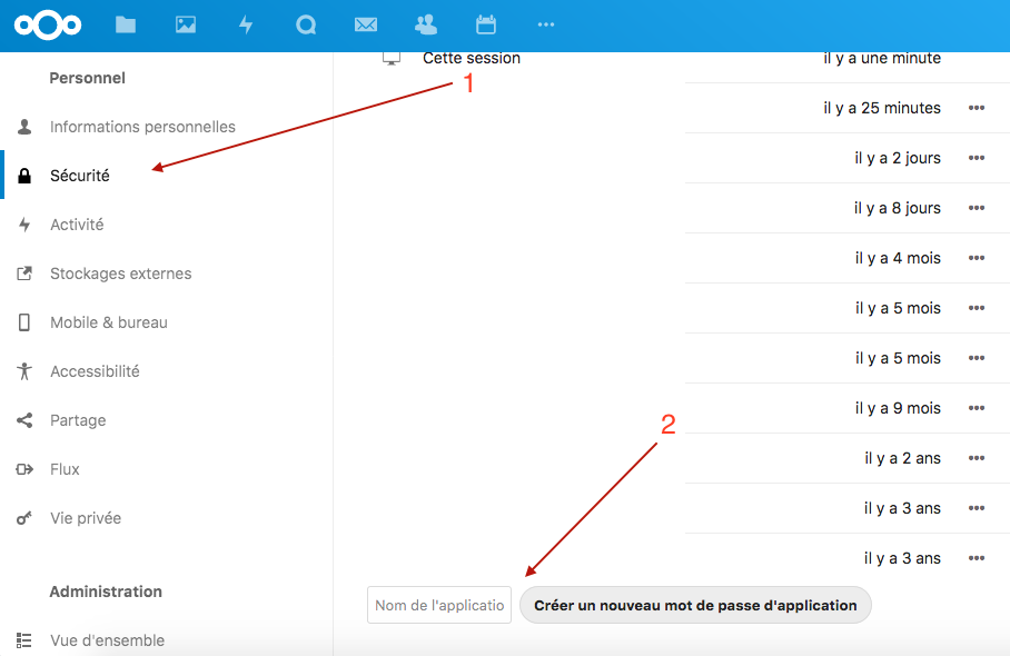 Nextcloud Talk password