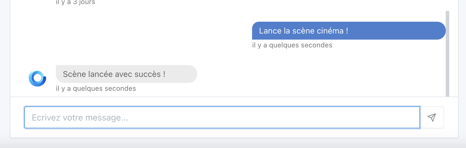 Lancer scène chat