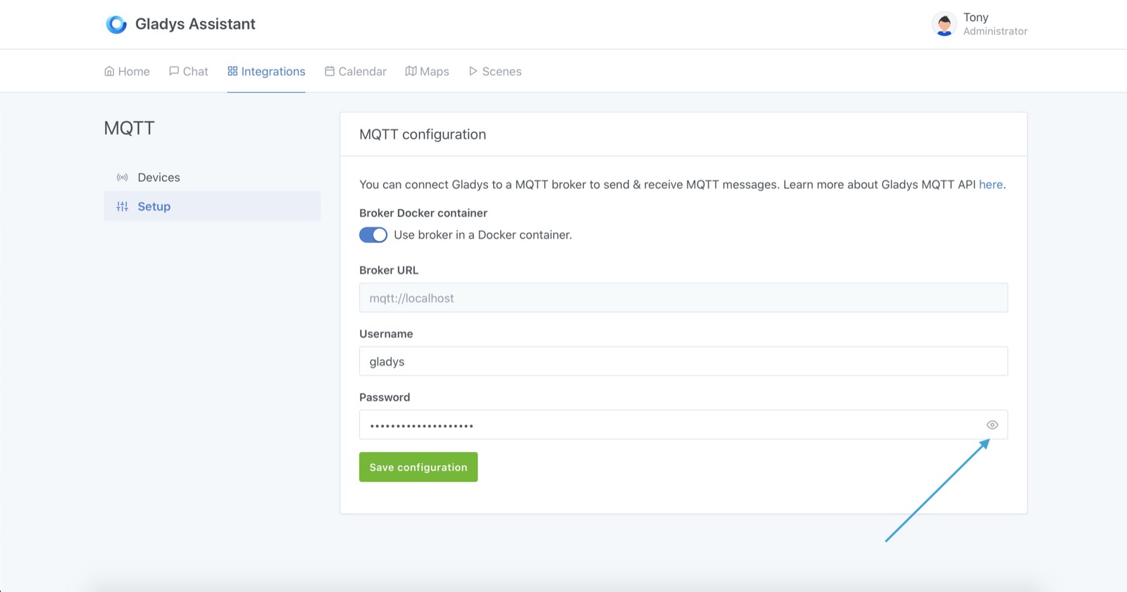 Configurer un broker MQTT dans Gladys Assistant