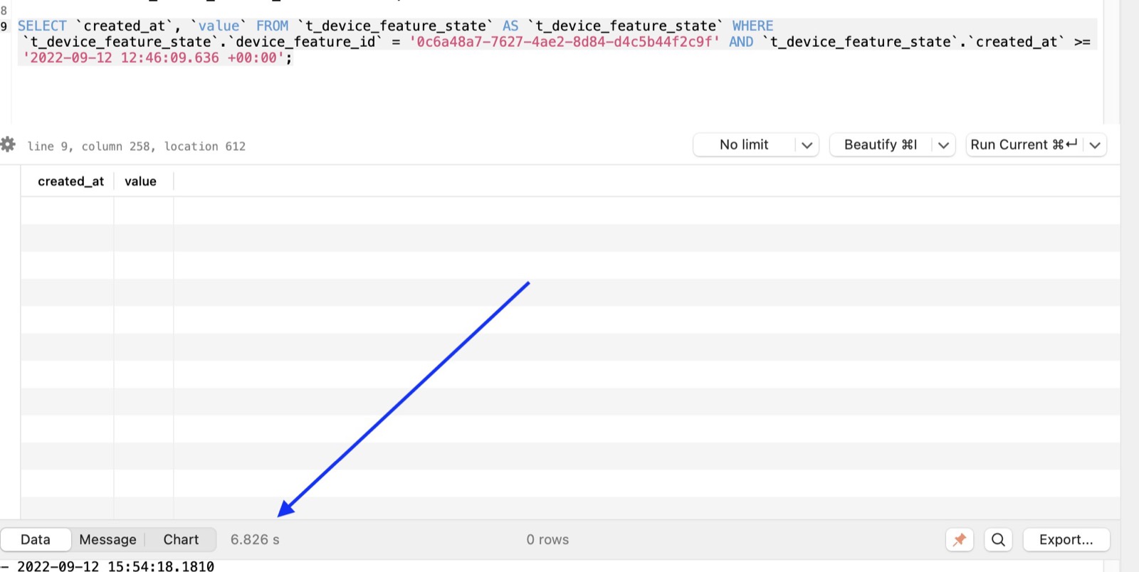 Requête SQL lente